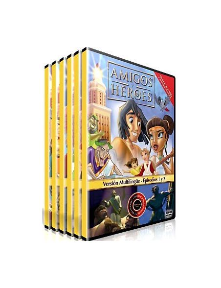 Pack: Amigos y Héroes DVD Dibujos animados con valores