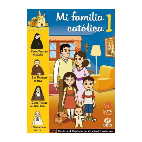 Mi Familia Católica 1 DVD de dibujos animados religiosos