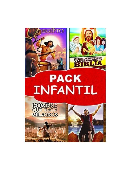 Pack INFANTIL DVD los mejores dibujos animados religiosos para niños Pack INFANTIL DVD los mejores dibujos animados religiosos para niños