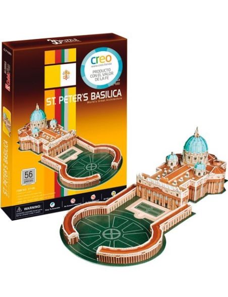 PUZZLE 3D BASÍLICA DE SAN PEDRO (56 PIEZAS) PUZZLE 3D BASÍLICA DE SAN PEDRO (56 PIEZAS)