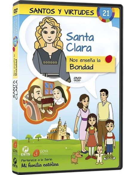 Santa Clara y la Bondad DVD dibujos animados católicos Santa Clara y la Bondad DVD dibujos animados católicos