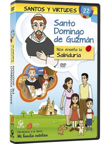 Santo Domingo de Guzmán y la sabiduría DVD dibujos animados católicos Santo Domingo de Guzmán y la sabiduría DVD dibujos animados católicos