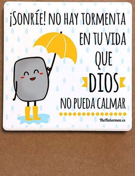 Imán de cerámica - ¡Sonrie! No hay tormenta... Imán de cerámica - ¡Sonrie! No hay tormenta...