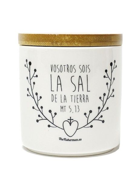 Tarro para la sal - Vosotros sois la sal de la tierra Mt 5,13 Tarro para la sal - Vosotros sois la sal de la tierra Mt 5,13