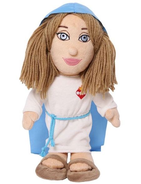 Peluche Virgen María con el Inmaculado Corazón Peluche Virgen María con el Inmaculado Corazón