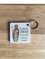 Llavero de madera - Tú eres mi camino, Santiago Apóstol