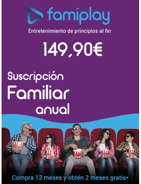 Famiplay suscripción Familiar anual Famiplay suscripción Familiar anual