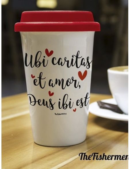 Vaso para café - Take away · Ubi caritas et amor Deus ibi est