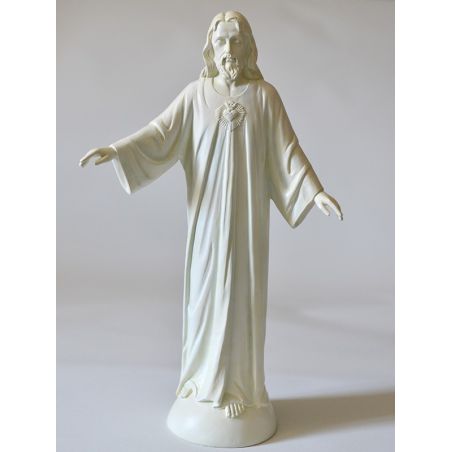 Figura grande Sagrado Corazón de Jesús - Cerro de los Ángeles (BLANCO 40 cm)