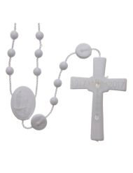 25 Rosarios Nuestra Señora de Fatima nylon blanco