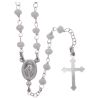 Rosary in 925 silver Classic white Miraculous Virgin