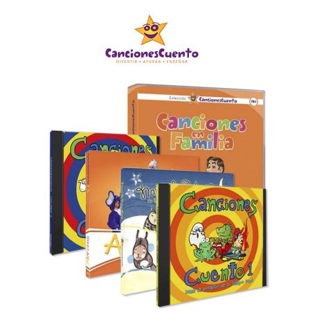 Pack completo CancionesCuento (5 CDs + 1 DVD)