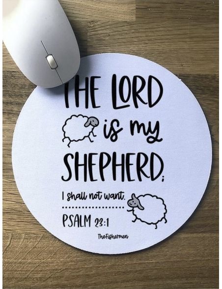 Alfombrilla de Ratón · The Lord is my shepherd (El Señor es mi pastor)