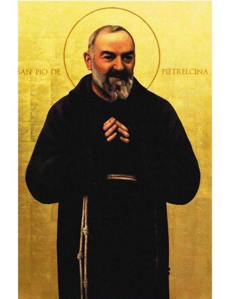 Lienzo Padre Pio 30x40