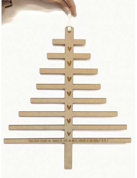 Colgante de madera · Árbol de Jesé (37,5 x 34cm)
