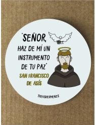 Pegatina · San Francisco de Asís "Instrumento de tu Paz"