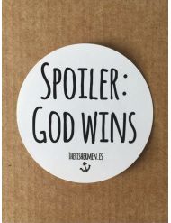 Pegatina · Spoiler: God wins
