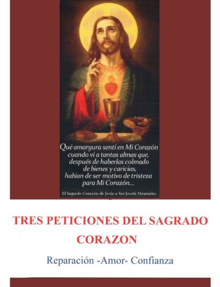 Tres peticiones del Sagrado Corazón: Reparación-amor-confianza (ADADP) - bolsillo