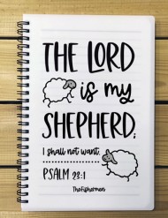 Libreta · The Lord is my shepherd (El Señor es mi pastor)