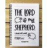 Libreta · The Lord is my shepherd (El Señor es mi pastor)