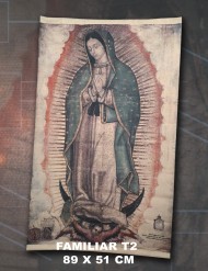 Tilma Réplica Virgen de Guadalupe (Tamaño T2 Familiar - 89 x 51 cm)