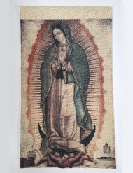 Tilma Réplica Virgen de Guadalupe (Tamaño T3 Mini - 22 x 13 cm)