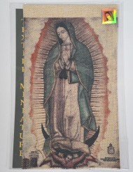 Tilma Réplica Virgen de Guadalupe (Tamaño T3 Mini - 22 x 13 cm)