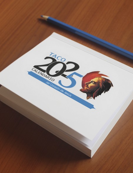 Taco Calendario del Corazón de Jesús 2025 (Mesa Sin soporte)