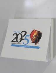 Taco Calendario del Corazón de Jesús 2025 (Taco notas con imán)