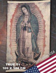 (Only USA) Replica Tilma of Our Lady of Guadalupe (T1 True size - 169 X 104 cm)