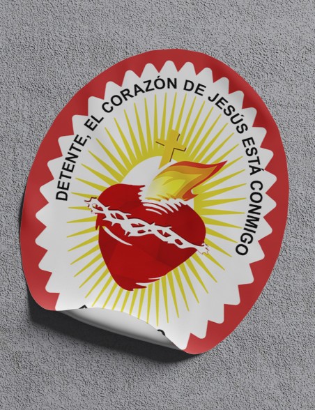 Pegatina vinilo · Detente (Corazón Ardiente)
