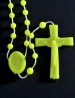 25 Rosarios Nylon Fluorescente amarillo