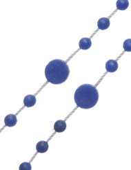 25 Rosarios nylon azul San Benito 6 mm