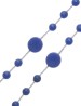 25 Rosarios nylon azul San Benito 6 mm