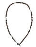 Rosario pulsera San Benito granos ovalados madera