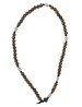 Rosario pulsera para jóvenes olivo bicolor elástico San Benito