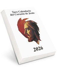 Taco calendario del Corazón de Jesús 2026 (clásico con imán)