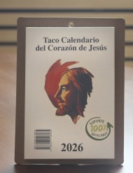 Taco Calendario del Corazón de Jesús 2026 (Pared)