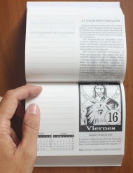 Taco Calendario del Corazón de Jesús 2026 (Mesa Sin soporte)