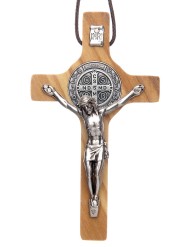 Colgante "Cruz San Benito" olivo (5 x 3 cm)