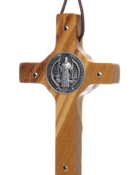 Colgante "Cruz San Benito" olivo (5 x 3 cm)