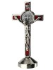 "Cruz San Benito" para mesa roja plateada (7 cm)
