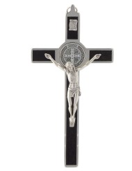 "Cruz San Benito" taracea madera (16x8 cm)