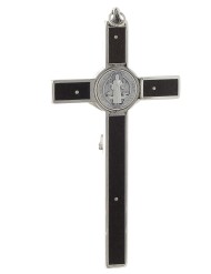 "Cruz San Benito" taracea madera (16x8 cm)