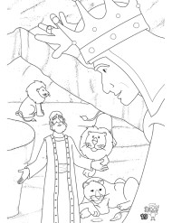 Daniel y los leones (Libro para colorear)