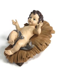 Niño Jesús en la cuna (26 cm.)