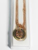 Medalla de San Benito - metal dorado 2cm