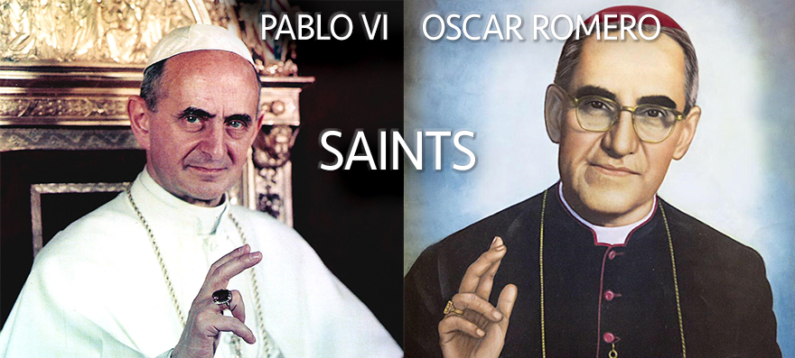 Pablo VI and Oscar Romero